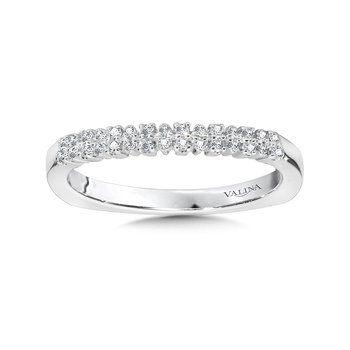 Double Diamond Wedding Band R1034BW