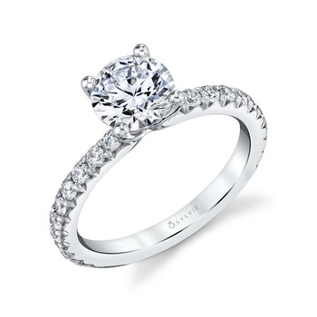 Round Cut Classic Engagement Ring - Vanessa S2593