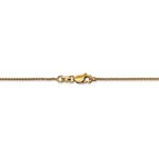 Leslie's 14K 1mm D/C Spiga Chain Anklet 7235