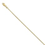 Leslie's 14K 1mm D/C Spiga Chain Anklet 7235