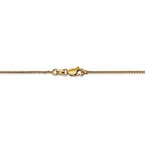Leslie's 14K 1mm D/C Spiga Chain Anklet 7235