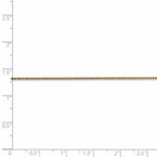 Leslie's 14K 1mm D/C Spiga Chain Anklet 7235