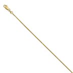 Leslie's 14K 1mm D/C Spiga Chain Anklet 7235