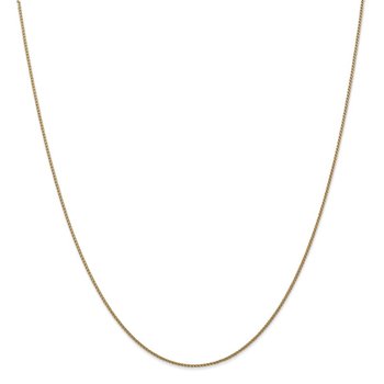 14K 1mm D/C Spiga Chain Anklet 7235