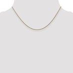 Leslie's 14K 1mm D/C Spiga Chain Anklet 7235