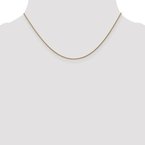 Leslie's 14K 1mm D/C Spiga Chain Anklet 7235