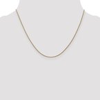 Leslie's 14K 1mm D/C Spiga Chain Anklet 7235
