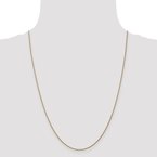Leslie's 14K 1mm D/C Spiga Chain Anklet 7235