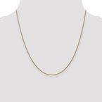 Leslie's 14K 1mm D/C Spiga Chain Anklet 7235