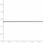 Leslie's 14K 1mm D/C Spiga Chain Anklet 7235