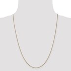 Leslie's 14K 1mm D/C Spiga Chain Anklet 7235