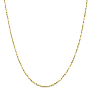 10K 1.75mm Diamond-Cut Rope Chain 8000