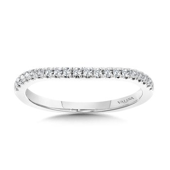 Curved Diamond Wedding Band R1117BW-SR
