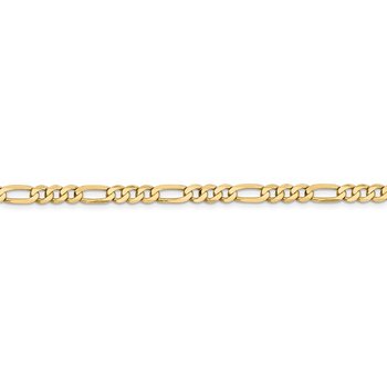 14K 4.75mm Flat Figaro Chain 1296