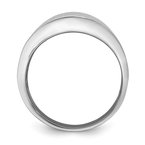 Leslie's Sterling Silver Rhodium-plated Radiant Essence Ring QLR100