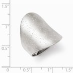 Leslie's Sterling Silver Rhodium-plated Radiant Essence Ring QLR100