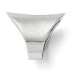 Leslie's Sterling Silver Rhodium-plated Radiant Essence Ring QLR100