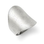 Leslie's Sterling Silver Rhodium-plated Radiant Essence Ring QLR100