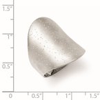 Leslie's Sterling Silver Rhodium-plated Radiant Essence Ring QLR100