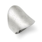 Leslie's Sterling Silver Rhodium-plated Radiant Essence Ring QLR100