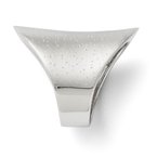 Leslie's Sterling Silver Rhodium-plated Radiant Essence Ring QLR100