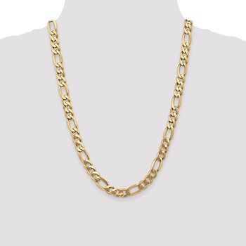 14K 8.75mm Flat Figaro Chain 1298