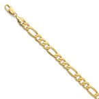 Leslie's 14K 8.75mm Flat Figaro Chain 1298