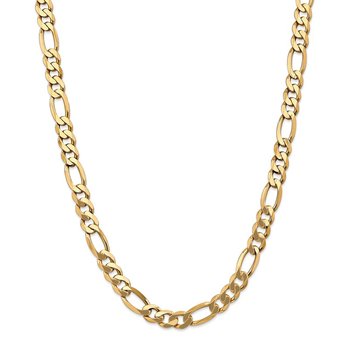 14K 8.75mm Flat Figaro Chain 1298
