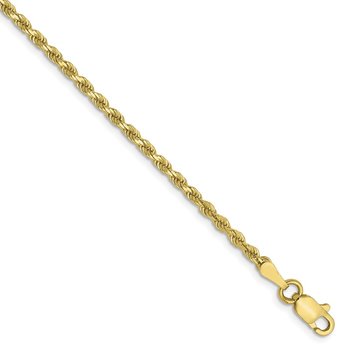 10K 2mm Diamond-Cut Rope Chain 8001