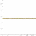 Leslie's 10K 2mm Diamond-Cut Rope Chain 8001