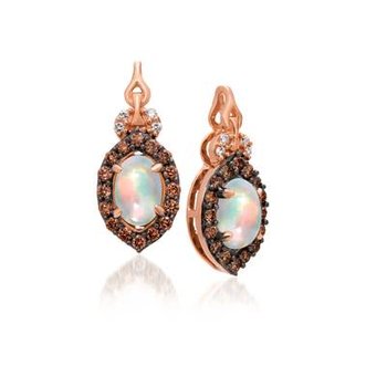  14K Strawberry Gold® Neopolitan Opal™ 3/8 cts. Earrings TQQM 6