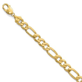 14K 10mm Flat Figaro Chain 1299