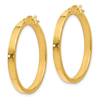 14K Polished Earrings LE1360