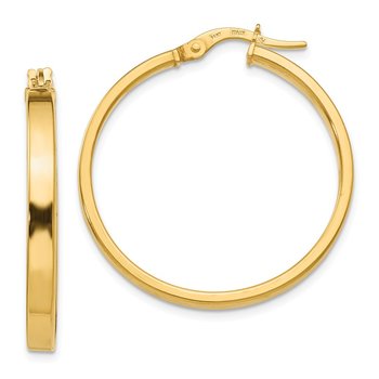 14K Polished Earrings LE1360