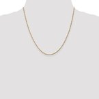 Leslie's 14K 1.3mm Singapore Chain Anklet 503