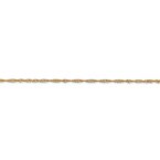 Leslie's 14K 1.3mm Singapore Chain Anklet 503