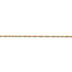 Leslie's 14K 1.3mm Singapore Chain Anklet 503
