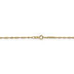 Leslie's 14K 1.3mm Singapore Chain Anklet 503
