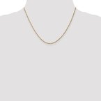 Leslie's 14K 1.3mm Singapore Chain Anklet 503