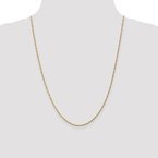 Leslie's 14K 1.3mm Singapore Chain Anklet 503