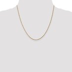 Leslie's 14K 1.3mm Singapore Chain Anklet 503