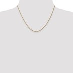 Leslie's 14K 1.3mm Singapore Chain Anklet 503