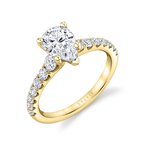 Sylvie Round Cut Classic Engagement Ring - Veronique S1860