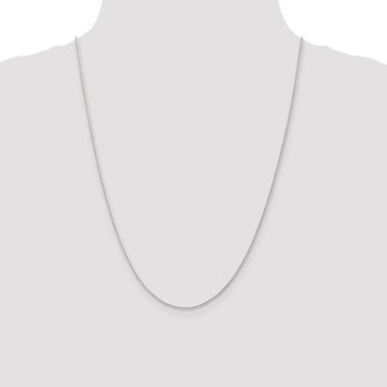 14K White Gold 1.3mm D/C Wheat Chain 1955