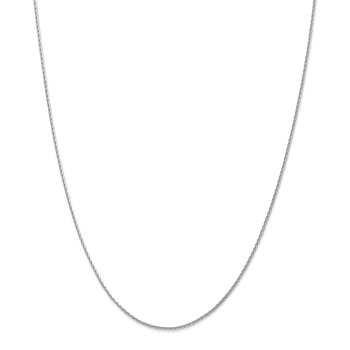 14K White Gold 1.3mm D/C Wheat Chain 1955
