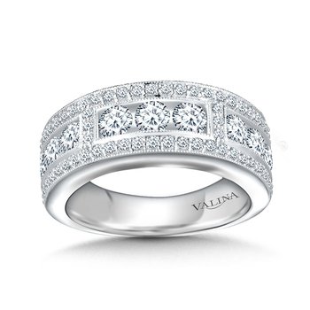 Wide Diamond Anniversary Band R9527BW