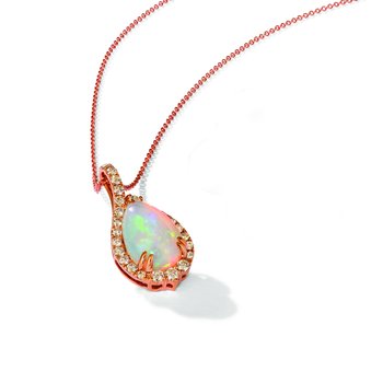  14K Strawberry Gold® Neopolitan Opal™ 2 1/5 cts. Pendant TRLN 15