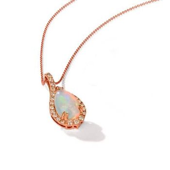  14K Strawberry Gold® Neopolitan Opal™ 2 1/5 cts. Pendant TRLN 15