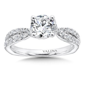 crisscross Engagement Ring R9953W