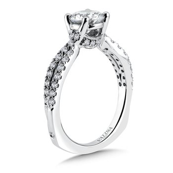crisscross Engagement Ring R9953W